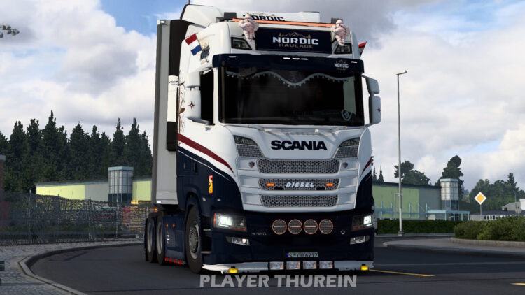 ETS2 Nordic Haulage Skin For Scania S by Player Thurein