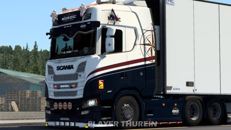 ETS2 Nordic Haulage Skin For Scania S by Player Thurein