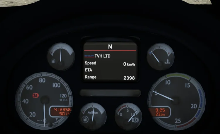 DAF 105 XF Customisable Dash