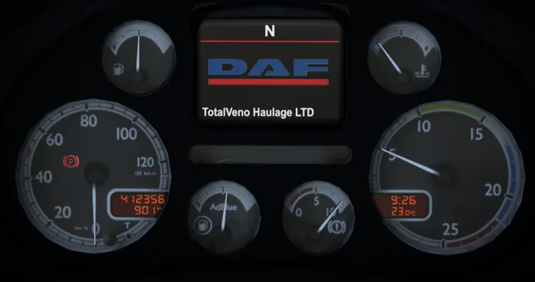 DAF 105 XF Customisable Dash