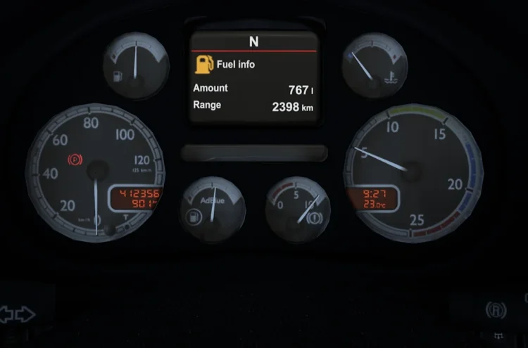 DAF 105 XF Customisable Dash