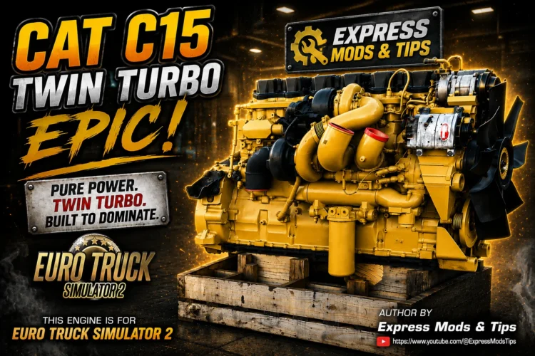 CAT C15 Twin Turbo Real Engine Pack ETS2 | 500-600-700-850hp | Real Sound