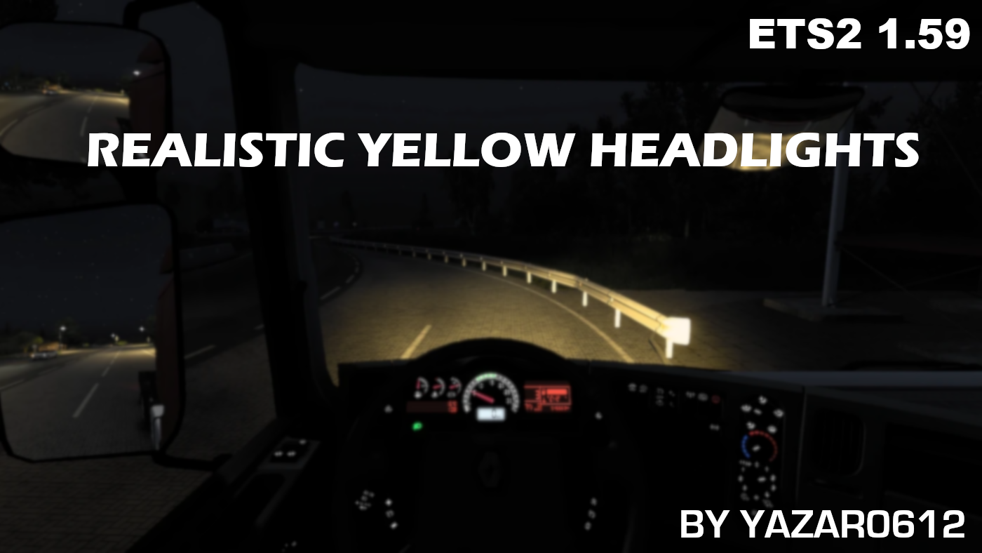 Realistic Yellow Headlights