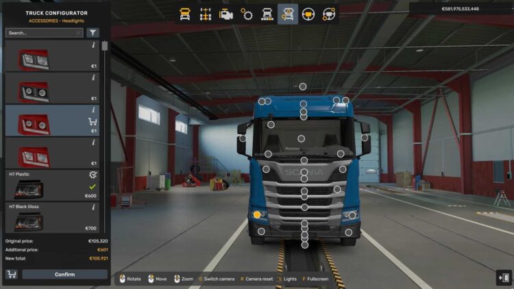 Scania NG RS New HeadLights v1.59