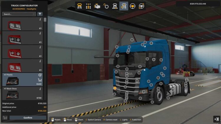 Scania NG RS New HeadLights v1.59