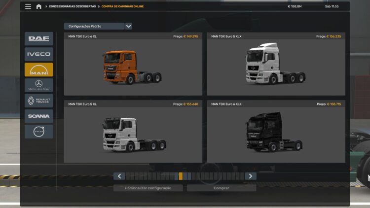 ALL TRUCKS AT THE DEALER ETS2 BY RODONITCHO MODS 1.40 1.61 24 07 2026