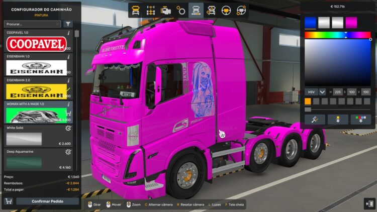 8K WOMAN WITH A MASK VOLVO FH5 BY RODONITCHO MODS 1.40 1.61 17 07 2026