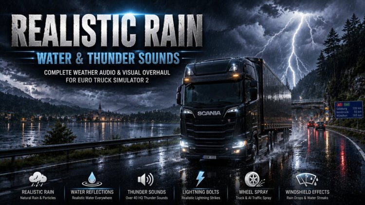 Realistic Rain & Water & Thunder Sounds V10.6