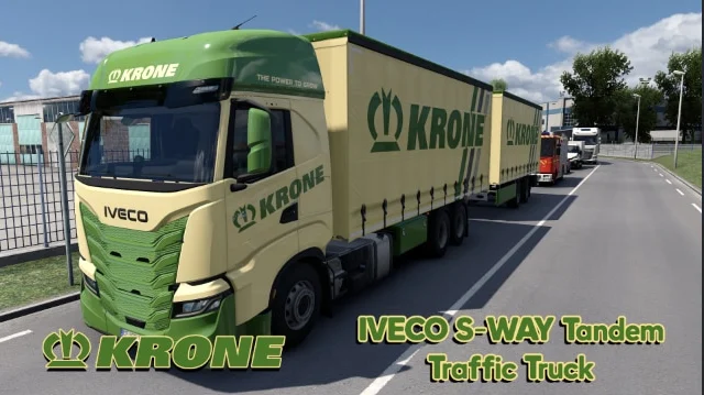 Krone IVECO S-WAY Tandem Traffic Truck Pack
