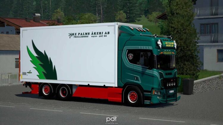Scania R520 KE Palms Akeri AB + Trailer v14.0 [1.60]