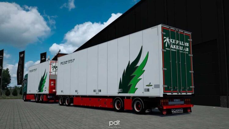 Scania R520 KE Palms Akeri AB + Trailer v14.0 [1.60]