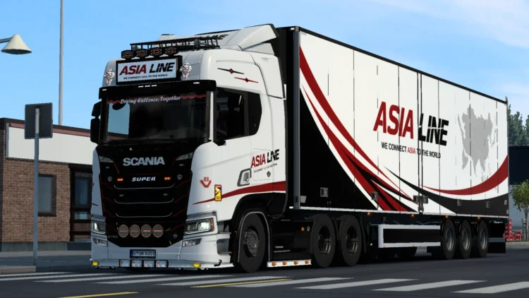 ETS2 1.60 ASIA LINE Skin for Scania by Player Thurein