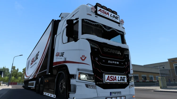 ASIA LINE Combo skin for Scania R by Player Thurein