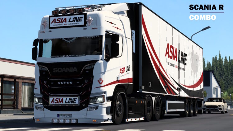 ASIA LINE Combo skin for Scania R by Player Thurein