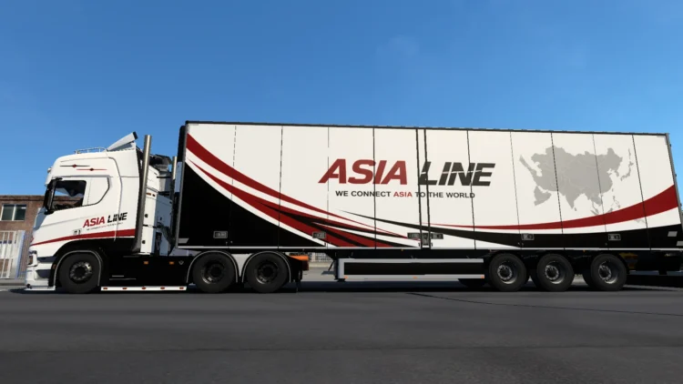 ASIA LINE Combo skin for Scania R by Player Thurein