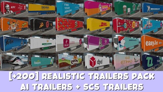 [+200] Realistic Trailers Pack (Owned + AI Regional) *Spain Update*