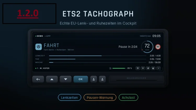 Tachograph 1.2.0 Update!