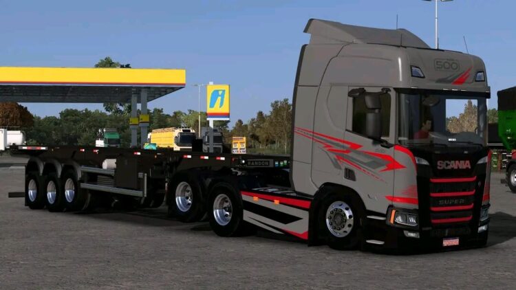 SCANIA NTG + TRAILE PORTA CONTAINE V 1.60