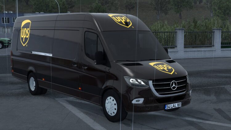 UPS MERCEDES-BENZ SPRINTER TRZPRO BY RODONITCHO MODS 1.40 1.61 31 08 2026