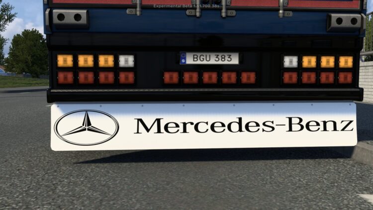 MERCEDES-BENZ MUDFLAP SCS BOX BY RODONITCHO MODS 1.40 1.61 07 08 2026