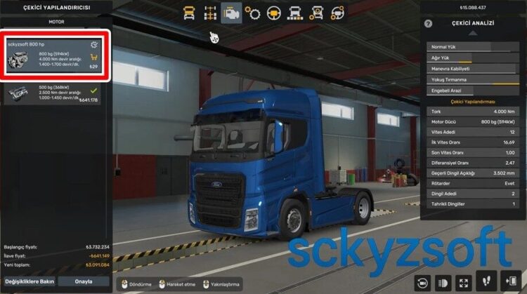 800 HP for all trucks v1.60