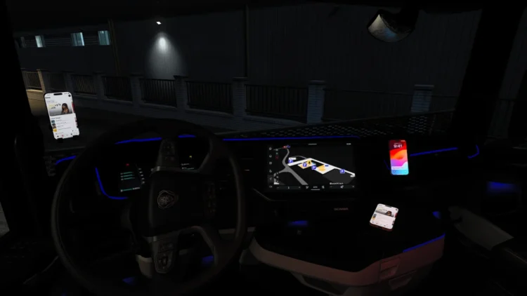 Phones for all trucks lit screens update