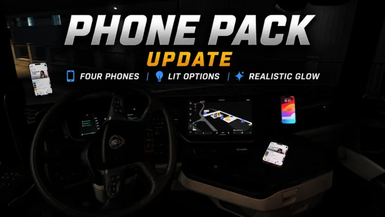 Phones for all trucks lit screens update