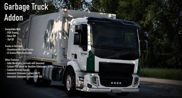 Mega Garbage Truck Addon v1.60