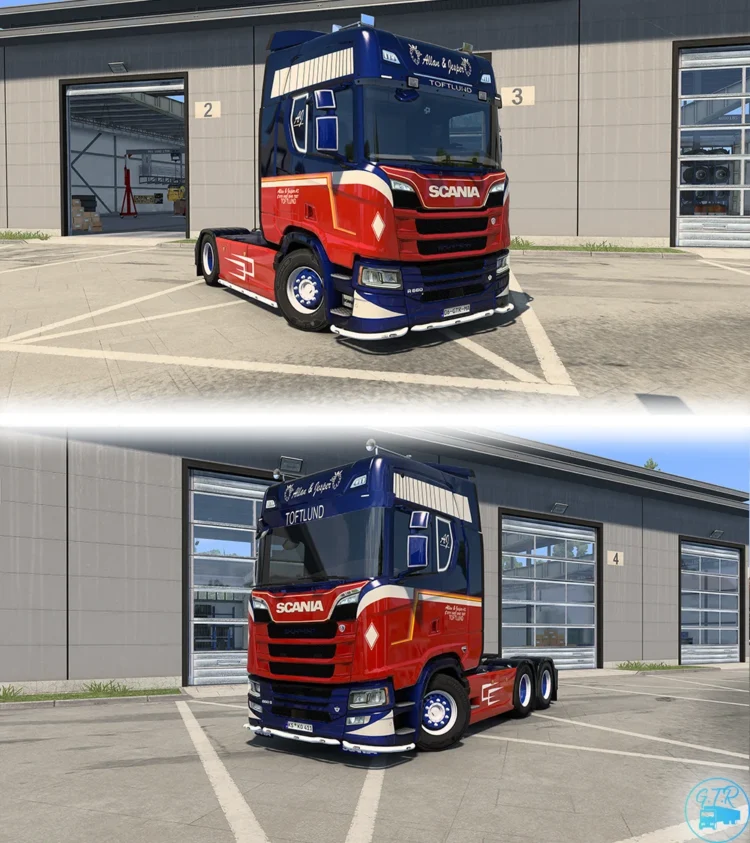 SKIN Allan & Jesper For SCANIA NG BY GTR