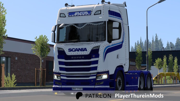 ETS2 1.60 JAGA skin for Scania S by Player Thurein