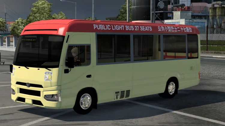 HK Minibus Paintjobs for Toyota Coaster G4 2022