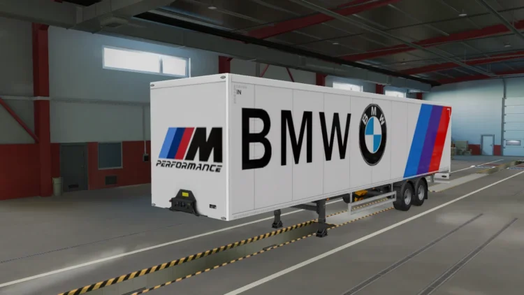 ETS2 BMW Trailer Skin and Mudflaps