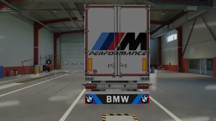 ETS2 BMW Trailer Skin and Mudflaps