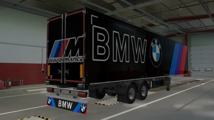 ETS2 BMW Trailer Skin and Mudflaps
