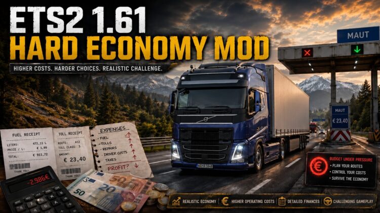 ETS2 V1.61 Hard Economy Overhaul V1.1