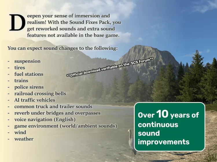 Sound Fixes Pack v26.60
