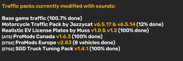 Sound Fixes Pack v26.60