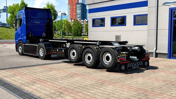 Lift Axle for SCS & Kässbohrer Container Trailer v1.2