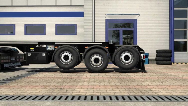 Lift Axle for SCS & K&auml;ssbohrer Container Trailer v1.2