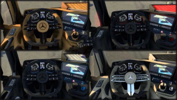 Mercedes Benz Actros MP4 Interior Pack v1.6