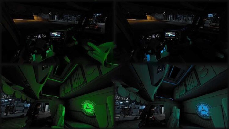 Mercedes Benz Actros MP4 Interior Pack v1.6