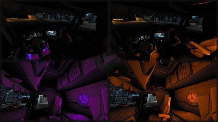 Mercedes Benz Actros MP4 Interior Pack v1.6