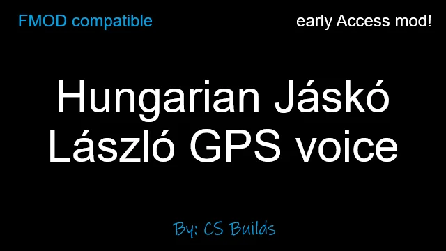 Hungarian Jáskó László GPS Voice (FMOD)