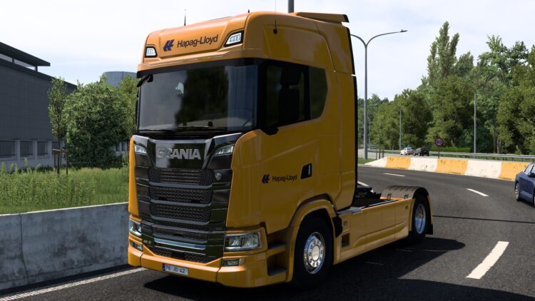 8K HAPAG LLOYD SCANIA S BEV BY RODONITCHO MODS 2.0 1.40 1.61 19 09 2026