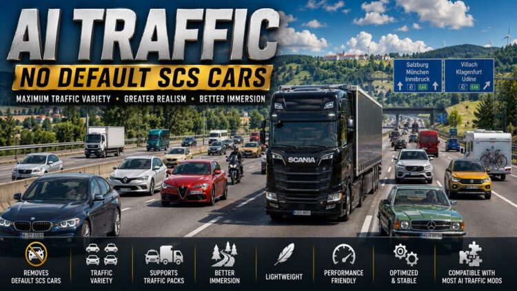 AI Traffic No Default SCS Cars v1.3