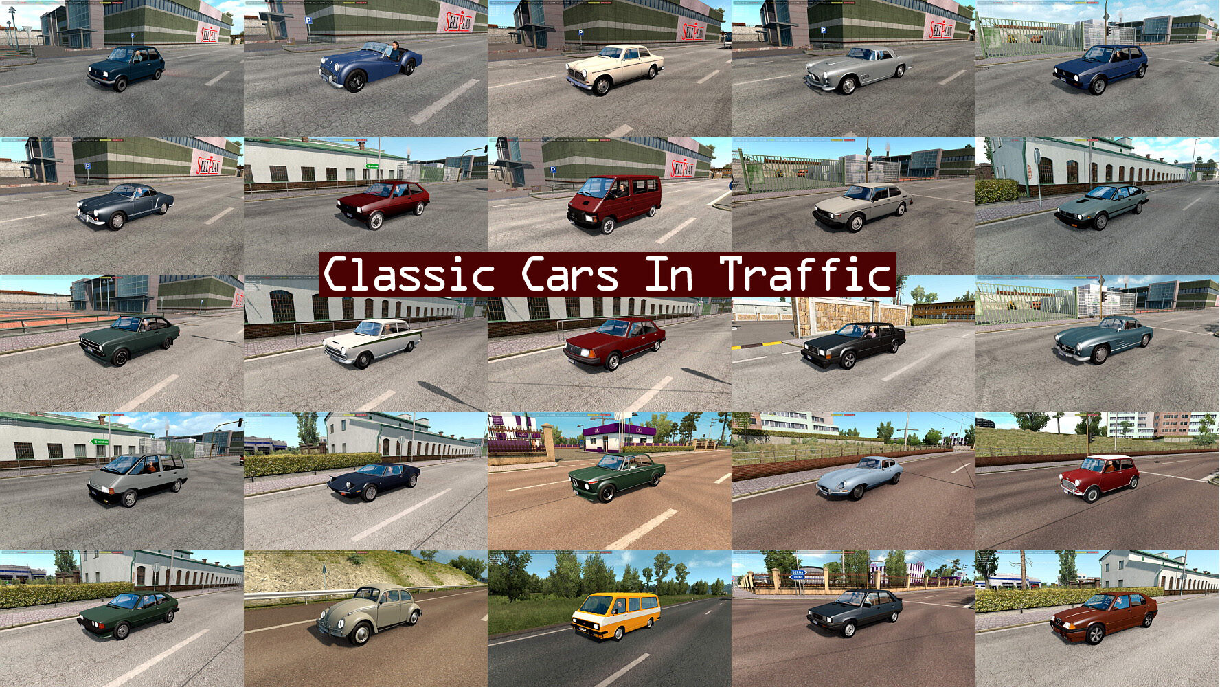 Classic Cars Traffic Pack by TrafficManiac v11.6.15