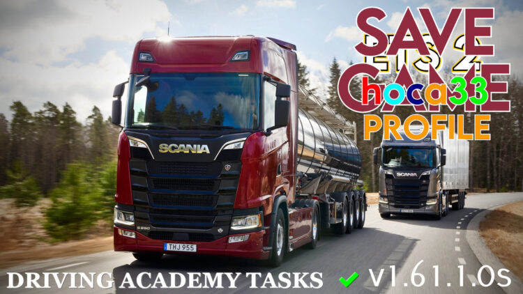 ETS 2 Save Game (Profile) v1.61.1.0s