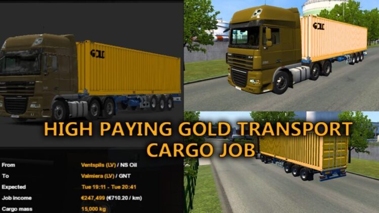High Paying Gold Transport Job Mod V2. 0