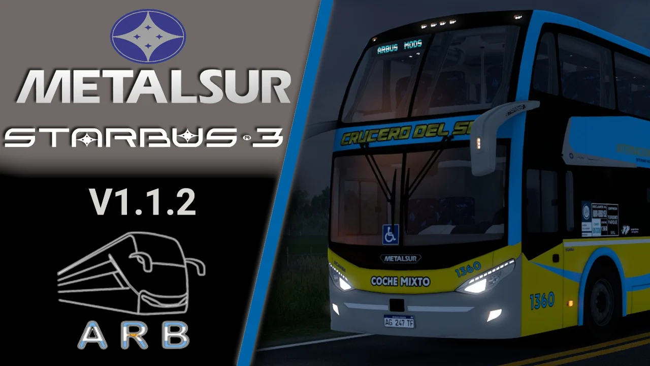 Metalsur Starbus 3 Scania V1.1.2 for ETS2 1.61