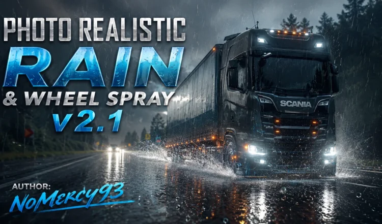 Photo Realistic Rain and Wheel Spray v2.1 1.60x